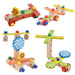 Wooden workbench for kids – 2-in-1 design, builds motor skills | Montessori toy