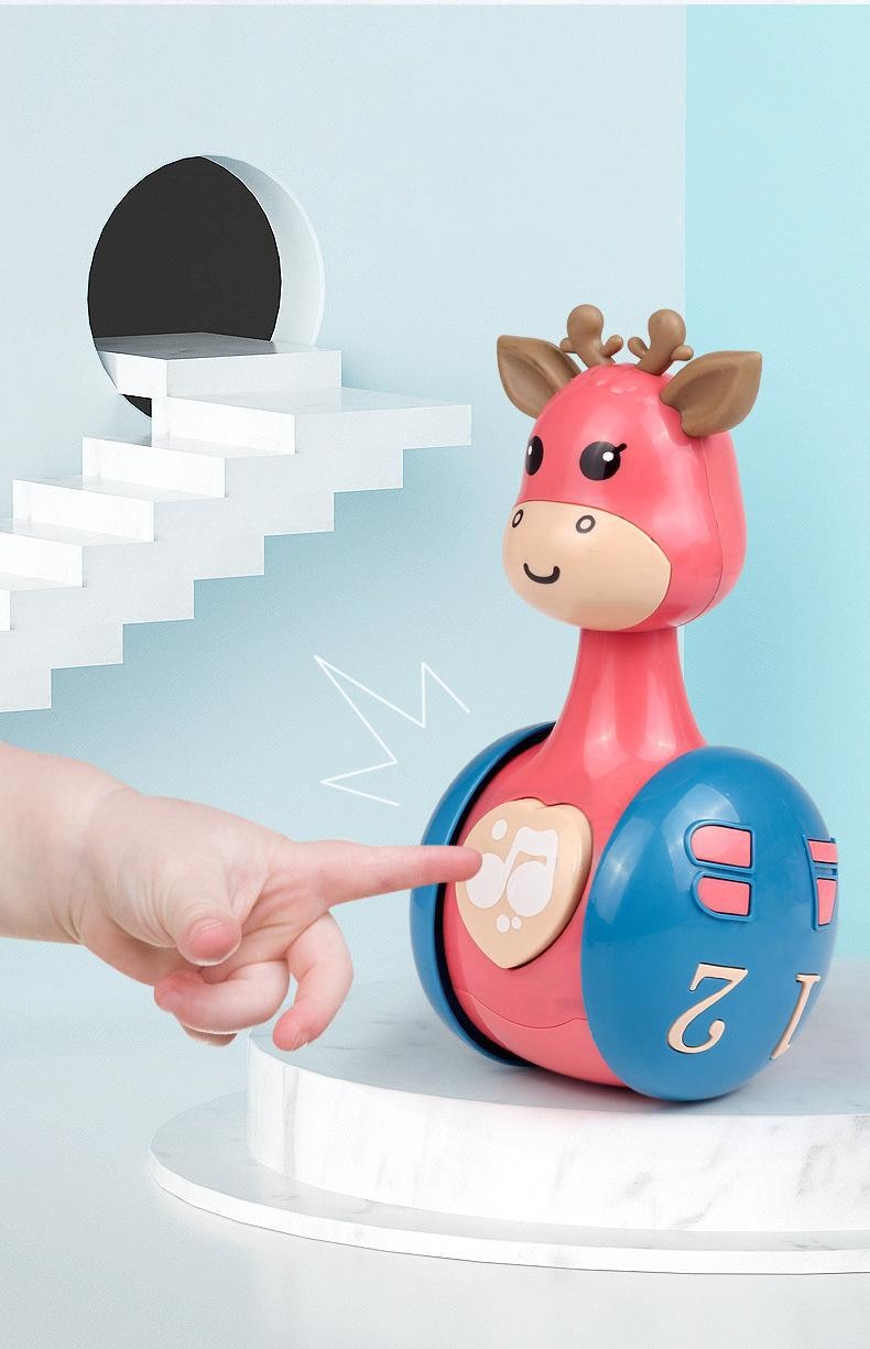 Tumbling toy rolls and plays sounds – self-rights, boosts motor skills | for babies