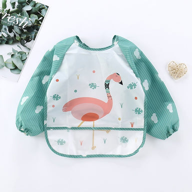 Waterproof baby bib – soft, adjustable & easy to clean | animal print