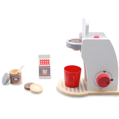 Wooden kitchen playset with coffee maker – toaster, mixer | Montessori toy