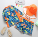 Dino UV swimsuit set with matching sun hat – UPF50+ protection, long sleeves | Baby swimwear