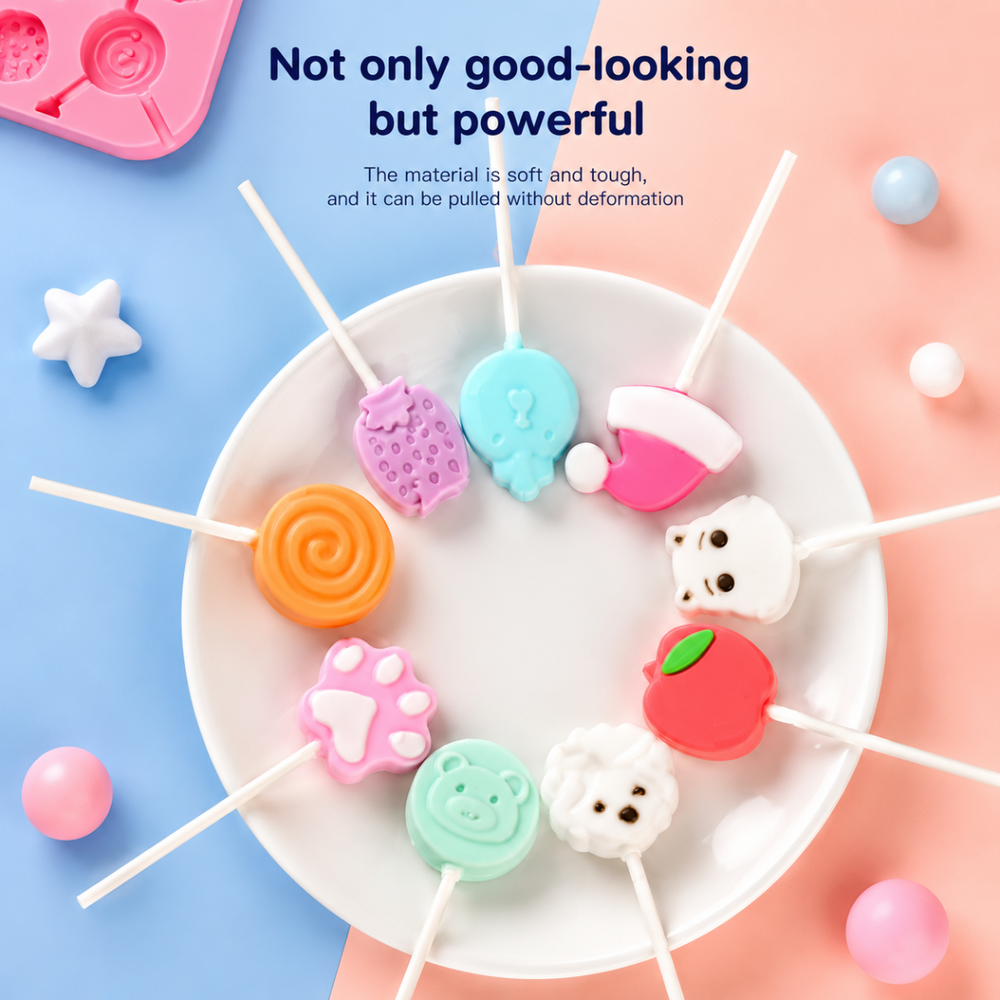 Silicone lolly moulds, BPA-free and reusable – for fridge and freezer, easy to wash | frozen treats