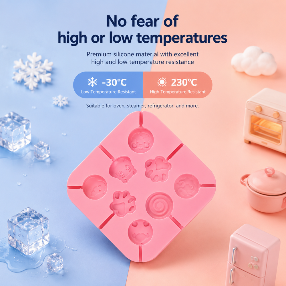 Silicone lolly moulds, BPA-free and reusable – for fridge and freezer, easy to wash | frozen treats