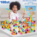 Magnetic building blocks – STEM learning, bright colours | kids construction toy