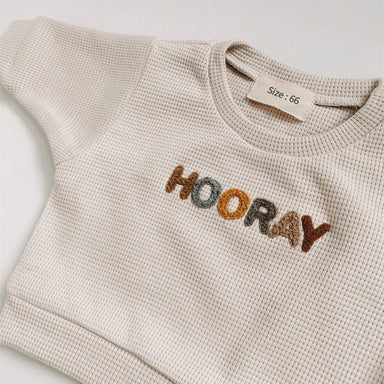Waffle jumper and trousers set – soft, breathable, trendy | unisex baby
