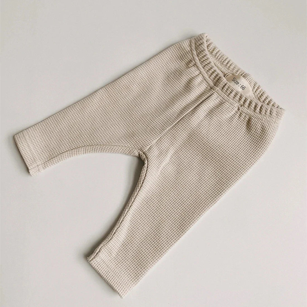 Waffle jumper and trousers set – soft, breathable, trendy | unisex baby