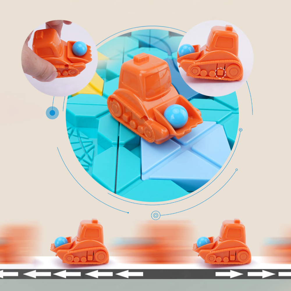 Car maze puzzle boosts logical thinking and creativity – safe design, educational fun | ages 3+