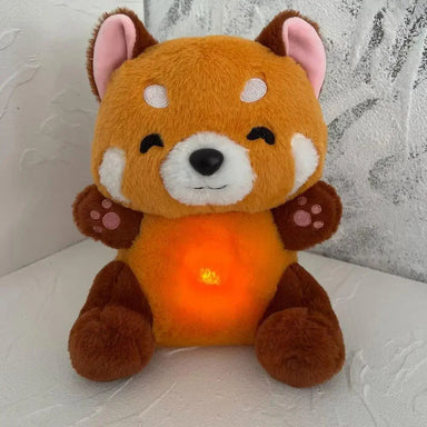 Soothing baby cuddly toy with breathing motion – music, night light & washable | sleep aid