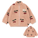 Children's clothing in teddy fleece with print – coat, gilet or trousers, zip | berber fleece