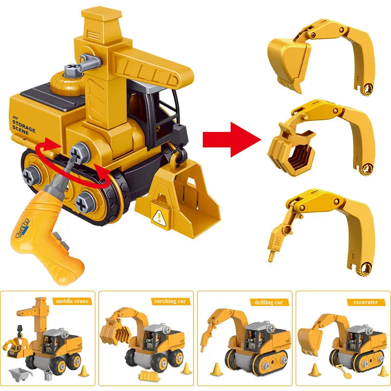 Tool set toy for kids to build and dismantle parts – creative play, skill building | ages 4+