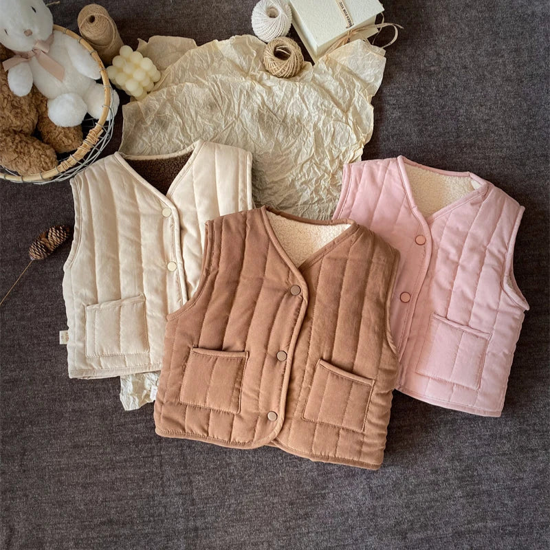 Reversible gilet for two different looks – lightweight, warm, easy-zip | children's outerwear