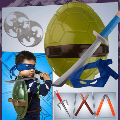 Ninja playset with shield and sword – mask, throwing stars, role play | kids