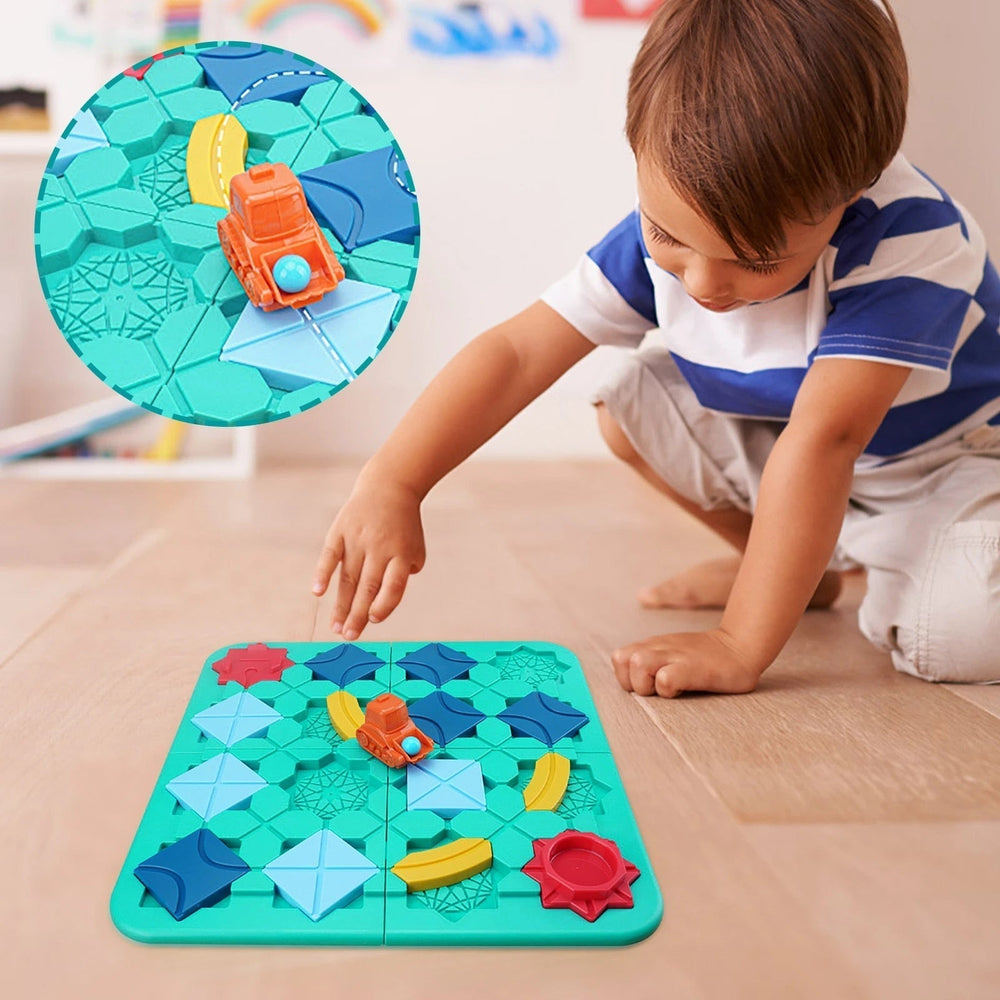 Car maze puzzle boosts logical thinking and creativity – safe design, educational fun | ages 3+