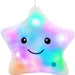 Light-up star cushion – soft plush, calming glow | kids' night light