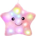 Light-up star cushion – soft plush, calming glow | kids' night light