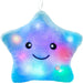Light-up star cushion – soft plush, calming glow | kids' night light