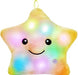 Light-up star cushion – soft plush, calming glow | kids' night light