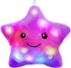 Light-up star cushion – soft plush, calming glow | kids' night light