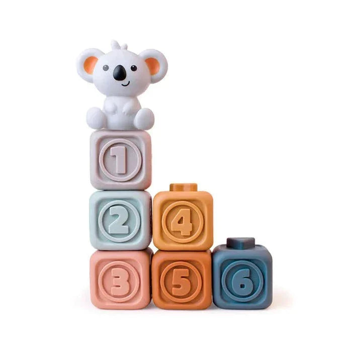 Baby teething ring & stacking toy set – soothes gums, boosts motor skills | sensory play
