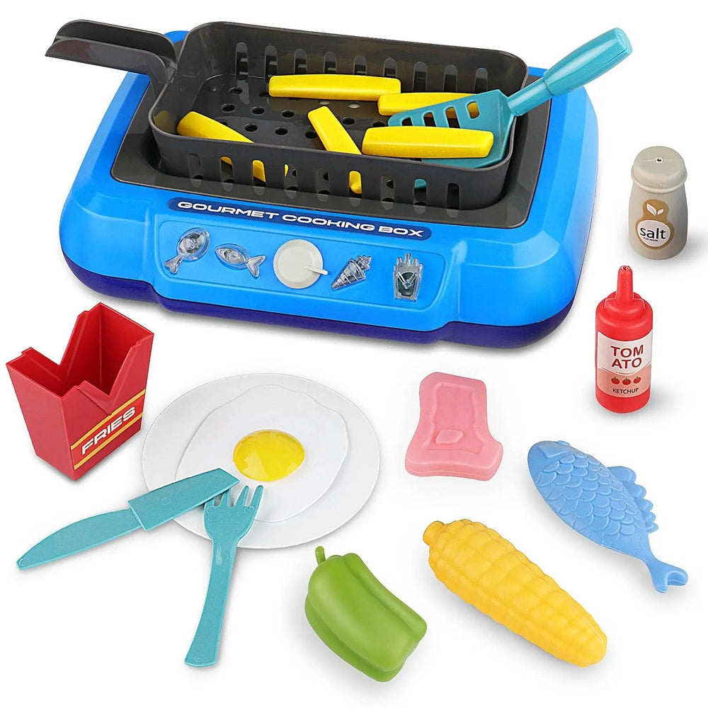 Educational cooking set for creative play – teaches fine motor skills | toy kitchen set