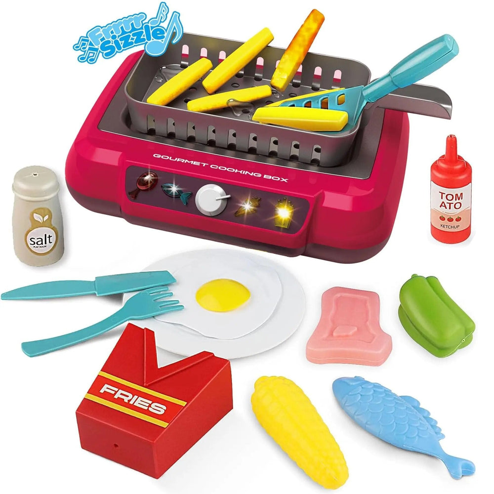 Educational cooking set for creative play – teaches fine motor skills | toy kitchen set