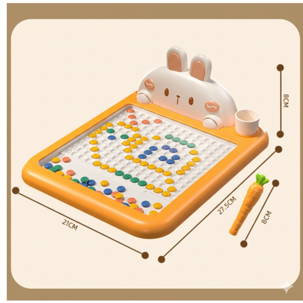 Magnetic drawing board boosts creativity – STEM toy, motor skills, reusable templates | Kids