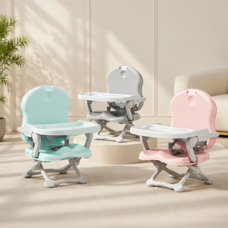 Foldable high chair with tray – compact, lightweight and portable | Toddlers