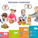 Magnetic building blocks set boosts creativity – motor skills, safe design | for kids