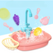 Play sink with running water – kitchen role play, accessories included | Toy kitchen