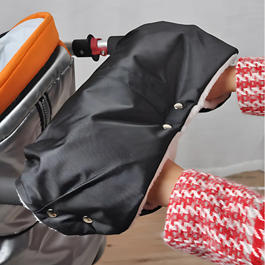 Pushchair hand warmer keeps hands warm – windproof, touchscreen compatible | For parents