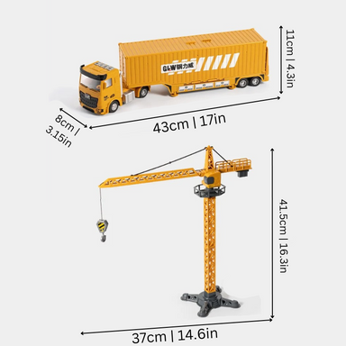 Build truck toy 2-in-1 with light and sound – transforms into construction site | ages 3+