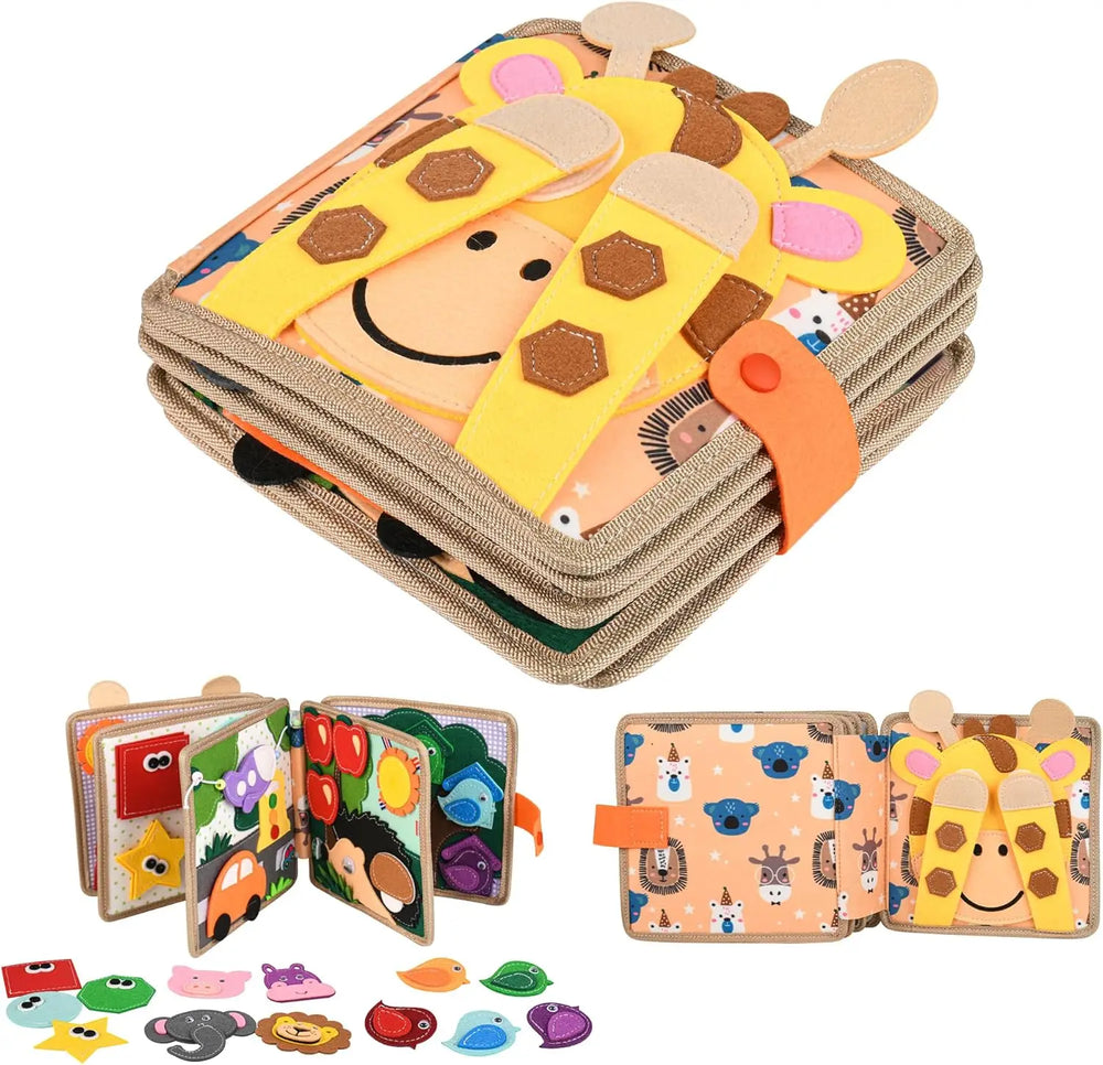 Montessori busy book boosts fine motor skills – shapes, colours and counting | toddlers