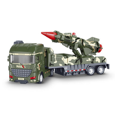 Army toy truck with sound and lights – pull-back action, durable | kids 3+