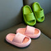 Kids' bath slippers with thick EVA sole – non-slip wave tread, water-resistant | pillow slides