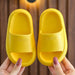 Kids' bath slippers with thick EVA sole – non-slip wave tread, water-resistant | pillow slides