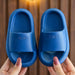 Kids' bath slippers with thick EVA sole – non-slip wave tread, water-resistant | pillow slides