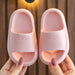 Kids' bath slippers with thick EVA sole – non-slip wave tread, water-resistant | pillow slides