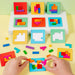 Building and puzzle set with 87 logic blocks – boosts creativity and logical thinking | kids 3+