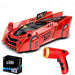 RC car drives on walls and ceilings – laser control, rechargeable, stunts | remote control toy