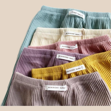 Ribbed leggings keep girls comfortable all day – soft cotton, elastic waistband | girls' trousers
