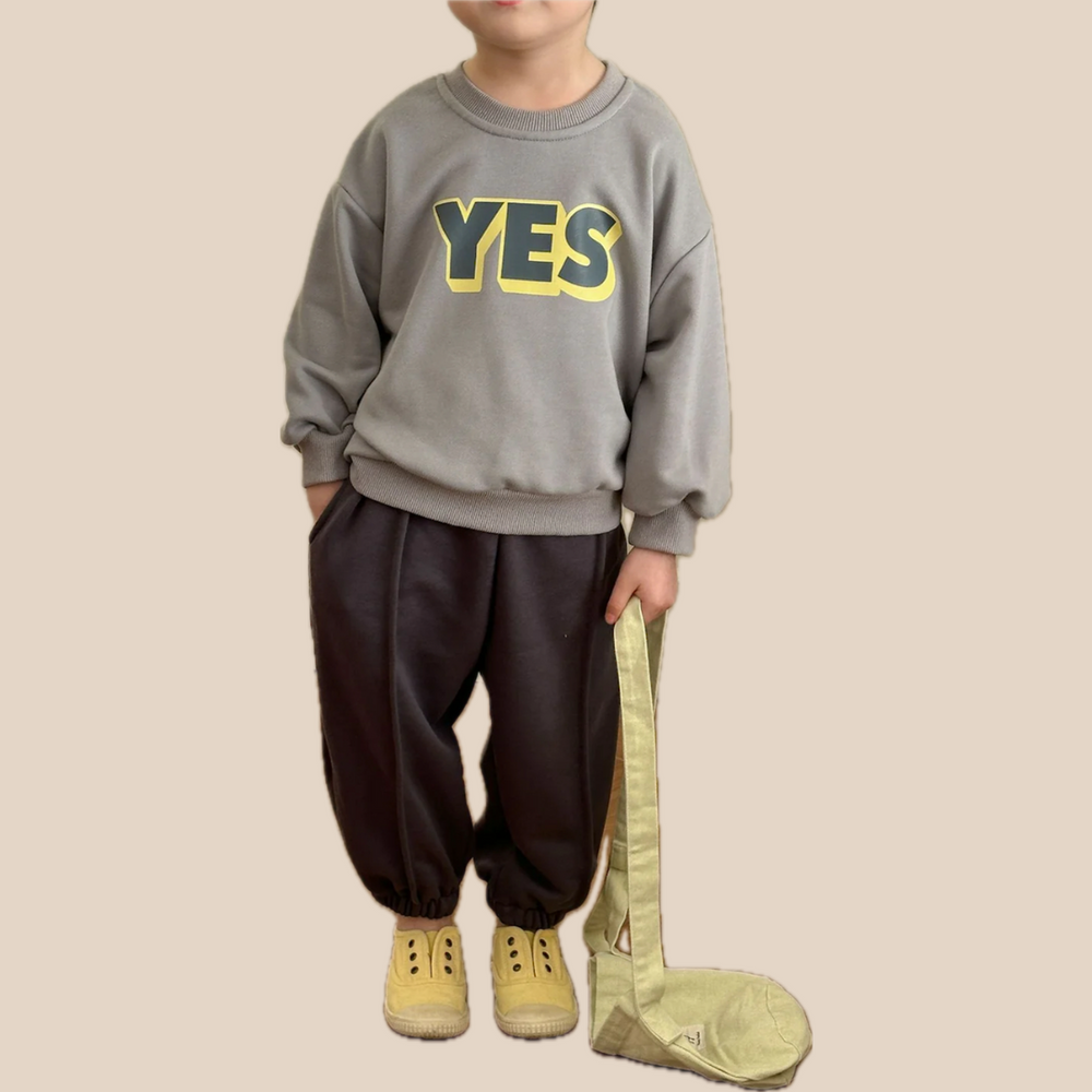 Kids' cotton tracksuit – sweater and trousers set | boys and girls