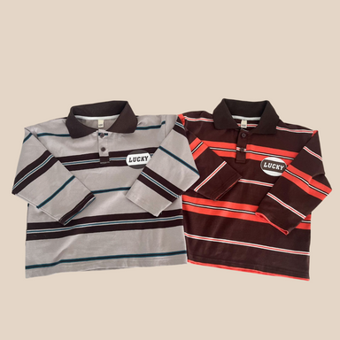 Striped polo shirt with classic collar – soft cotton, easy to style | boys and girls