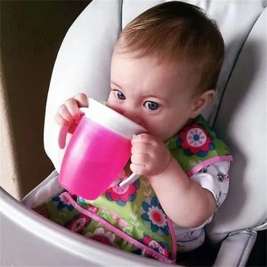 360° baby drinking cup prevents spills – leak-proof, BPA-free, easy to hold | sippy cup