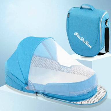Foldable travel cot with mosquito net – lightweight, portable | Baby cot