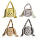 Plush Easter bunny basket with soft handle – perfect for egg hunts | spring decor