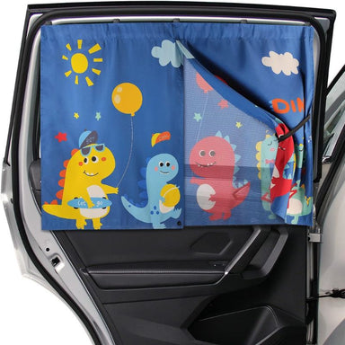 Baby car sun shade with UV protection – magnetic, insect net & cooling | Car seat accessories