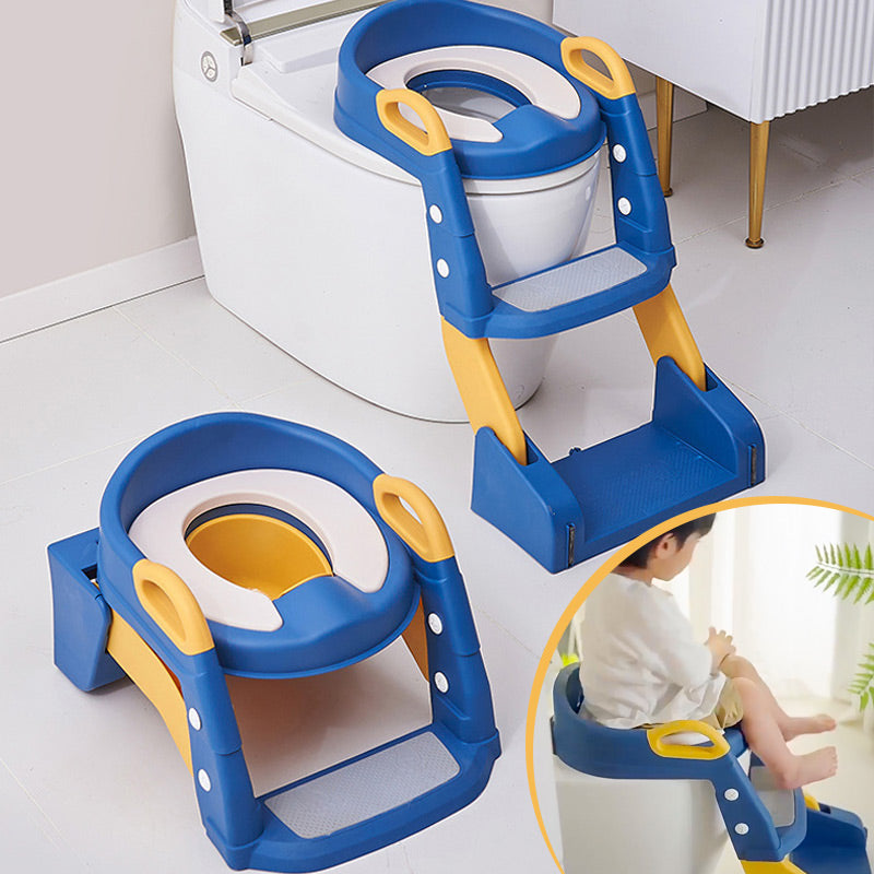 Toilet trainer with non-slip step stool – adjustable, foldable | toddler training