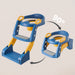 Toilet trainer with non-slip step stool – adjustable, foldable | toddler training