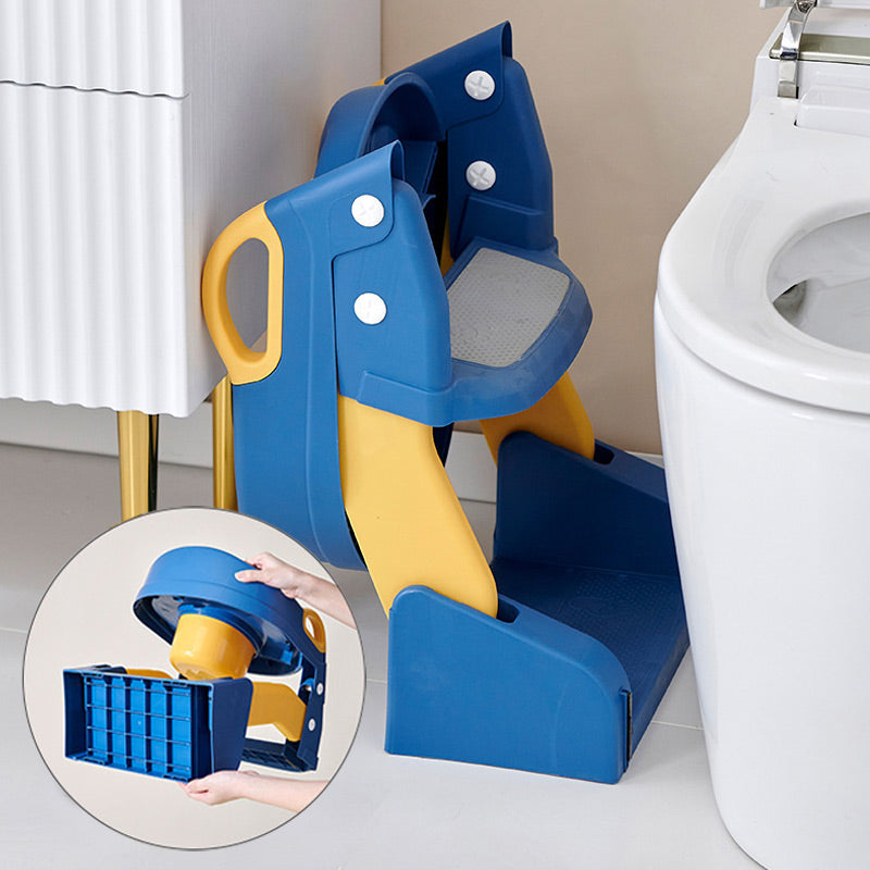 Toilet trainer with non-slip step stool – adjustable, foldable | toddler training
