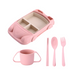 Children's eating set with vehicle-shaped tray – BPA-free, dishwasher-safe | toddler mealtime